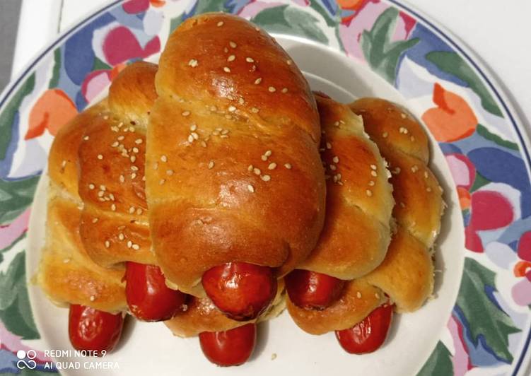 Recipe of Appetizing Sausage Bread Rolls