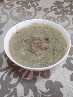 Una foto de "Sopa de setas de Los juegos del hambre" vegana