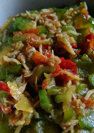 Foto resep Tumis pare teri medan