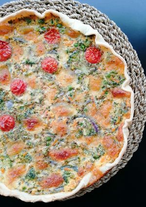 Foto de Quiche de legumes e mozzarella