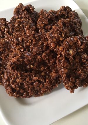 صورة لوصفة كوكيز بالشوفان وزبدة الفستق وبدون فرن.. طييييبة 😍