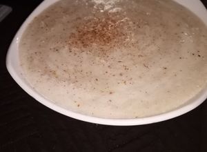 Una foto de Mazamorra de platanito y arroz