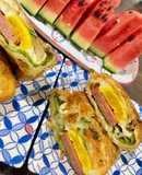 Scallion Pancake Wrap with Spam and Egg