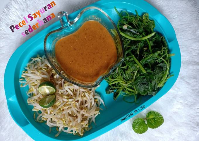 Pecel sayur sederhana