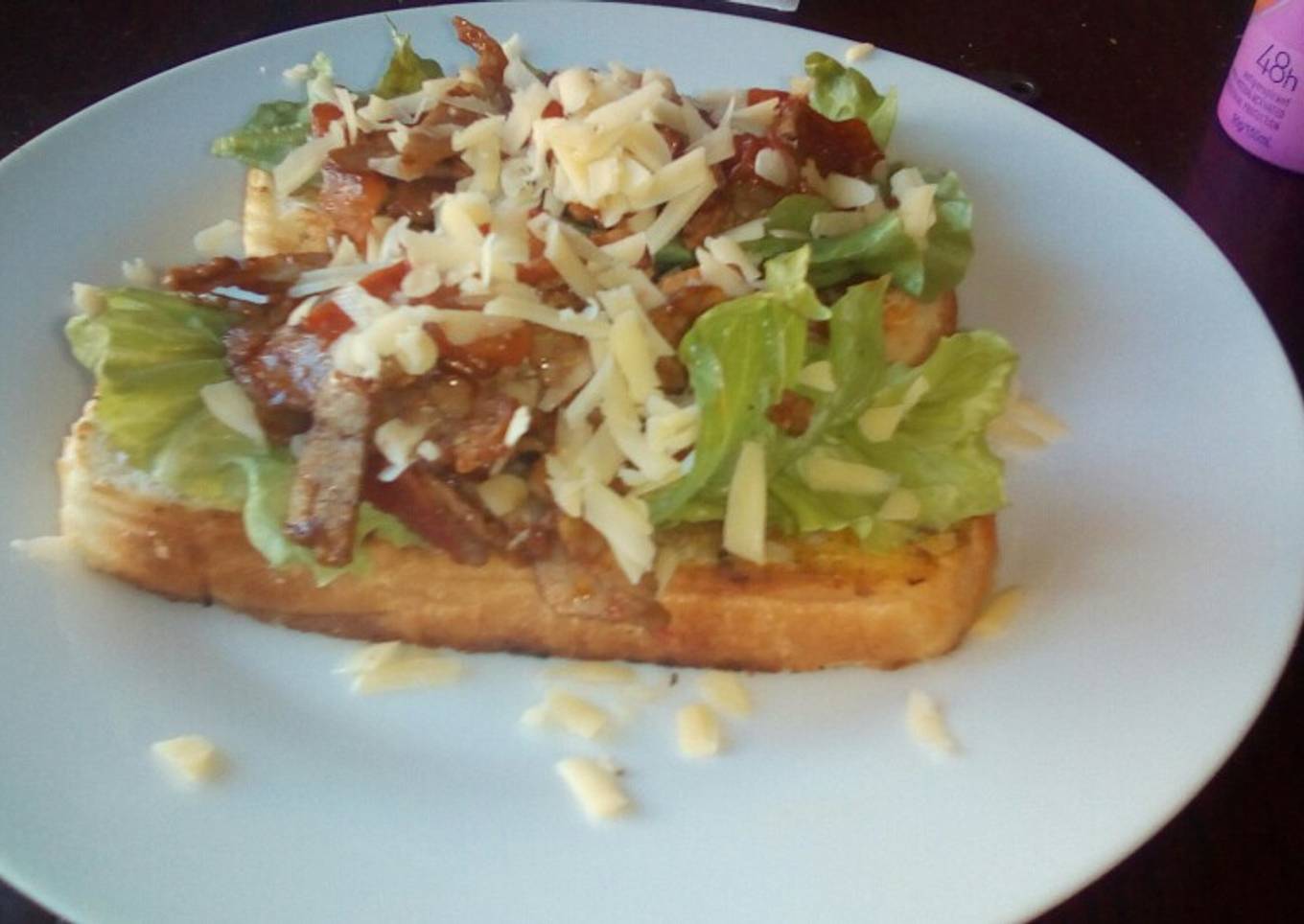 Recipe of Favorite Tiger bread toast with roast beef and tomatoes