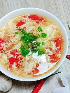 Hình của món Canh cà chua trứng.
