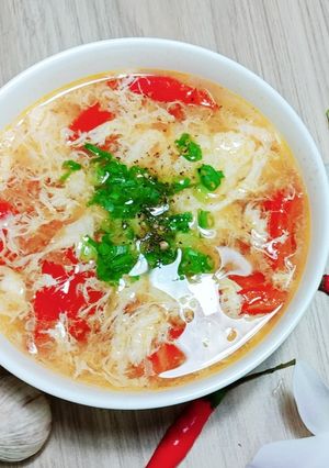 Hình của món Canh cà chua trứng.