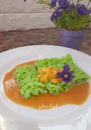 Foto resep Roti jala pandan