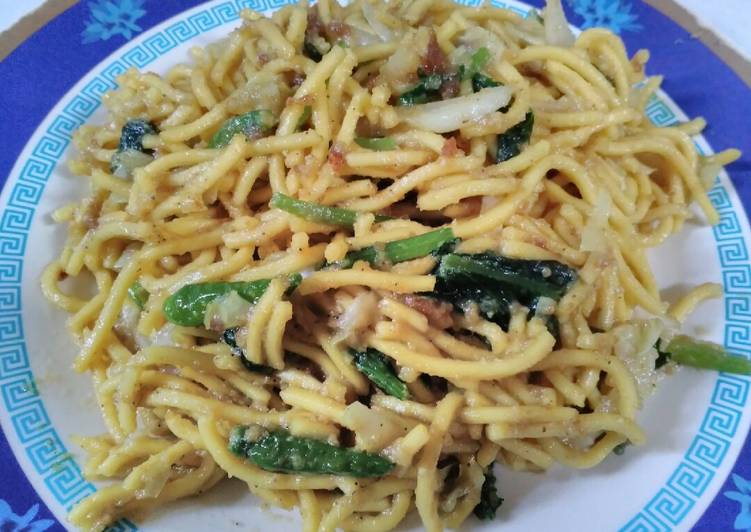 Resep Mie goreng bumbu ebi, Enak