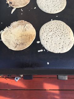 A picture of Buckwheat pancakes quick.