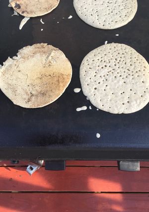 A picture of Buckwheat pancakes quick.