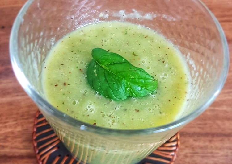 Recipe: Delicious Smoothie kiwi menthe banane