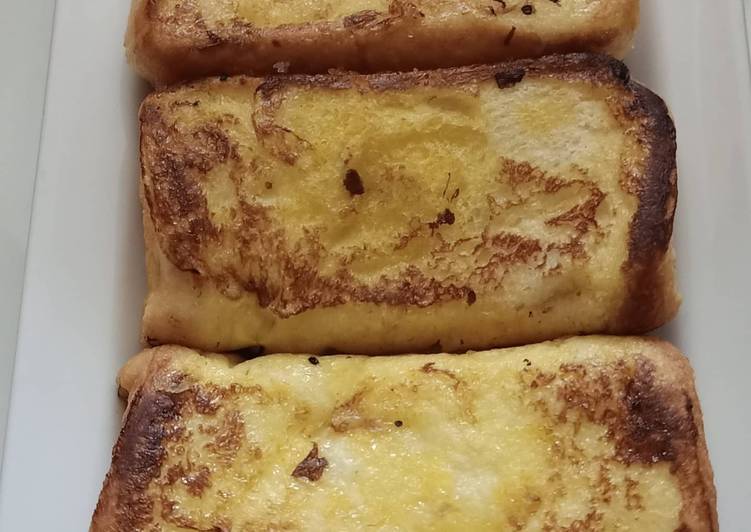 Resep French toast (roti bakar telur susu) Anti Gagal