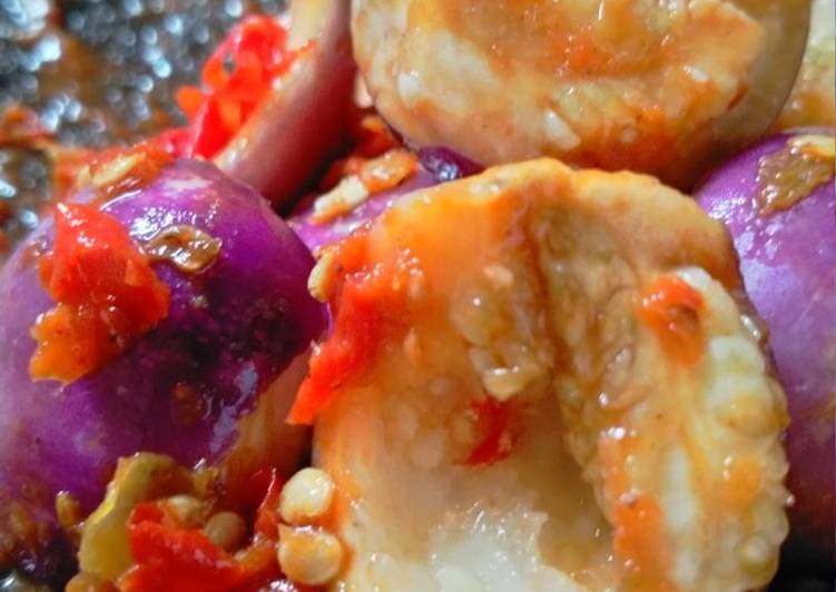 Recipe: Tasty Sambal Terong Bulat