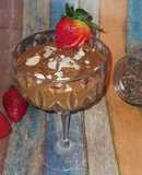 Mousse de chía y lino con cacao y apio