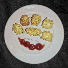 Noodles Coated Cheese Fritters A picture of Noodles Coated Cheese Fritters.