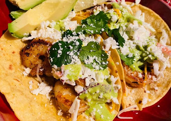 Easy Yummy Mexico Food T’s Shrimp Tacos