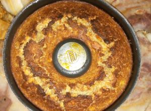 Una foto de Budín de banana y avena