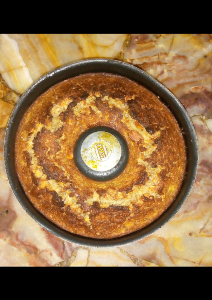 Una foto de Budín de banana y avena
