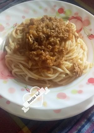 صورة لوصفة سباغيتي