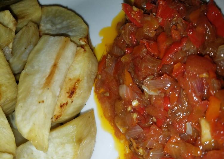 Recipe of Super Quick Homemade Fried sweet potato with sauce | Satisfyingrecipe.web.app