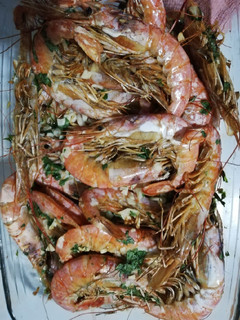 Una foto de Gambones al horno