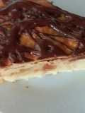 Budín de pan con fruta abrillantada