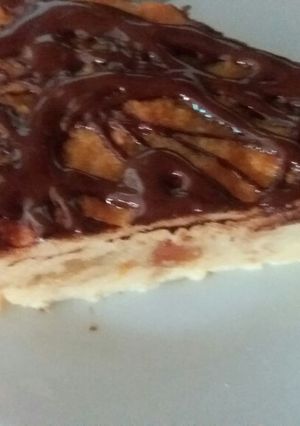 Una foto de Budín de pan con fruta abrillantada