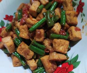 Resep mudah 171. Oseng Tahu Kacang Panjang - ala Mamah Afa Yummy Mantul