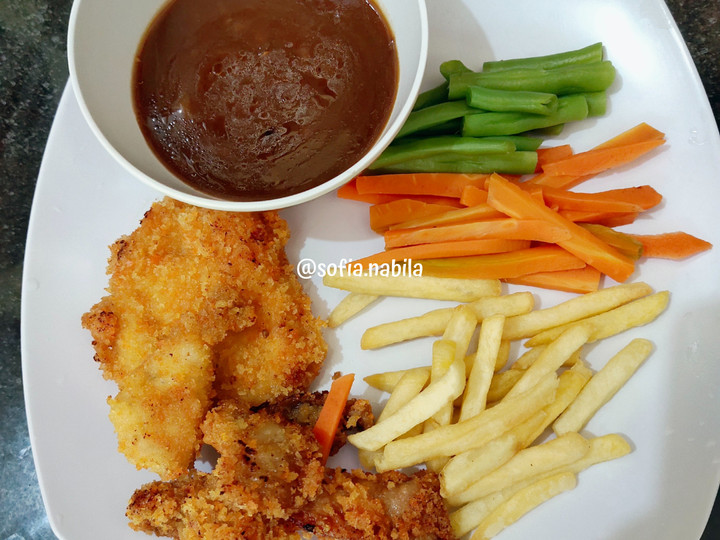 Anti Ribet, Membuat 36. Chicken Steak dengan Saus Lada Hitam Enak