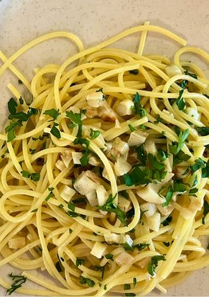 Une photo de Spaghetti à l’ail