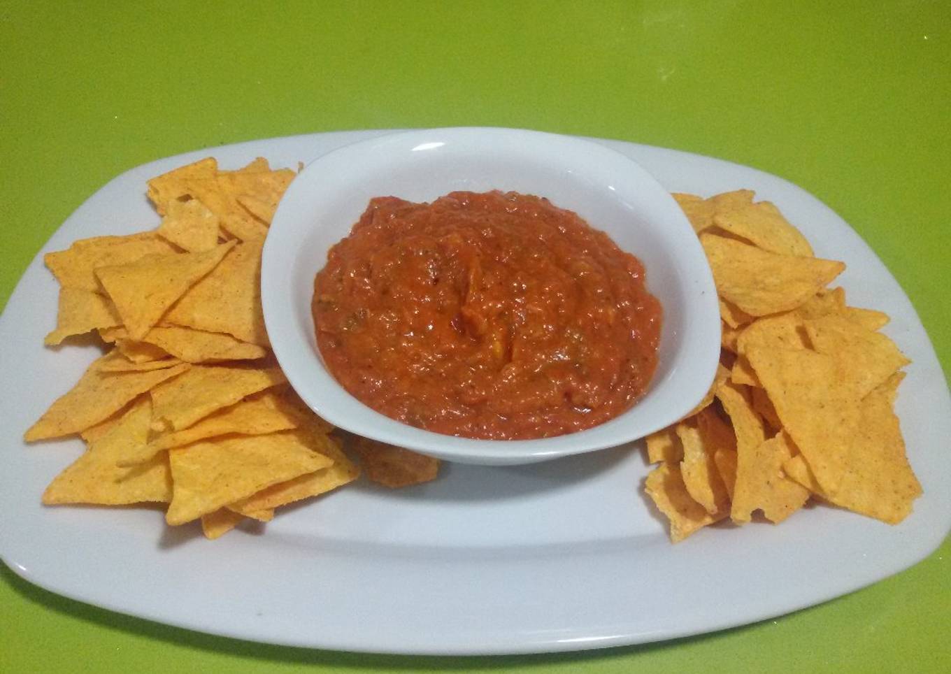 Salsa para dipear con thermomix