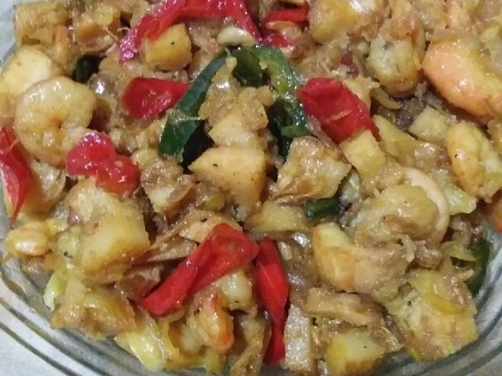 Langkah Mudah untuk Membikin Resep Sambel Goreng Mandai+Udang yang Bisa Manjain Lidah Anti Ribet, Bikin Ngiler