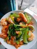 Tôm xào cải thìa