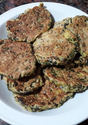 Una foto de Torrijas de polenta y espinaca