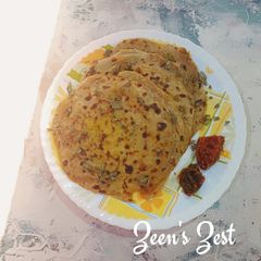 A picture of Aloo Parathas - Winter special Indian Flatbread.