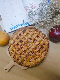 Hình của món Bánh táo yến mạch (Low sugar Apple Pie).