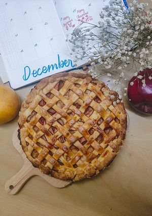 Hình của món Bánh táo yến mạch (Low sugar Apple Pie).