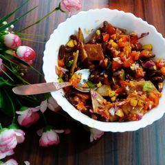 A picture of Rajma Chat.