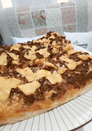 Foto resep Pizza Tebel Gendut Mudah #pizzahomemade from scratch