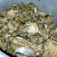 A picture of Dry fry mbuzi.