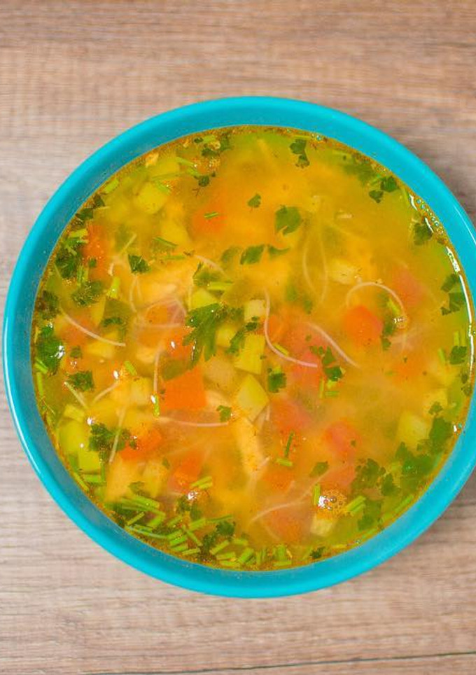 Una foto de Sopa fría de verduras