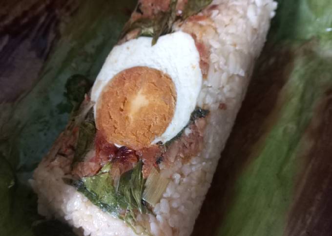 Resep Nasi Bakar Tempe Ikan Teri, Enak Banget