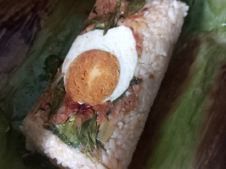 Resep Nasi Bakar Tempe Ikan Teri, Enak Banget