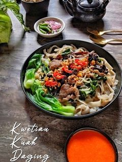 Foto resep Kwetiau Kuah Daging Jamur