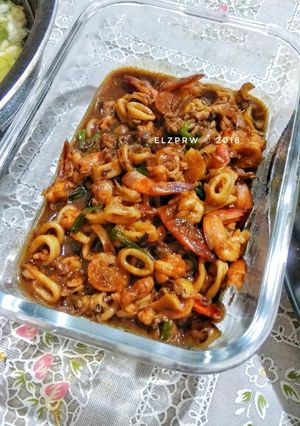 Foto resep Cumi Udang Lada Hitam