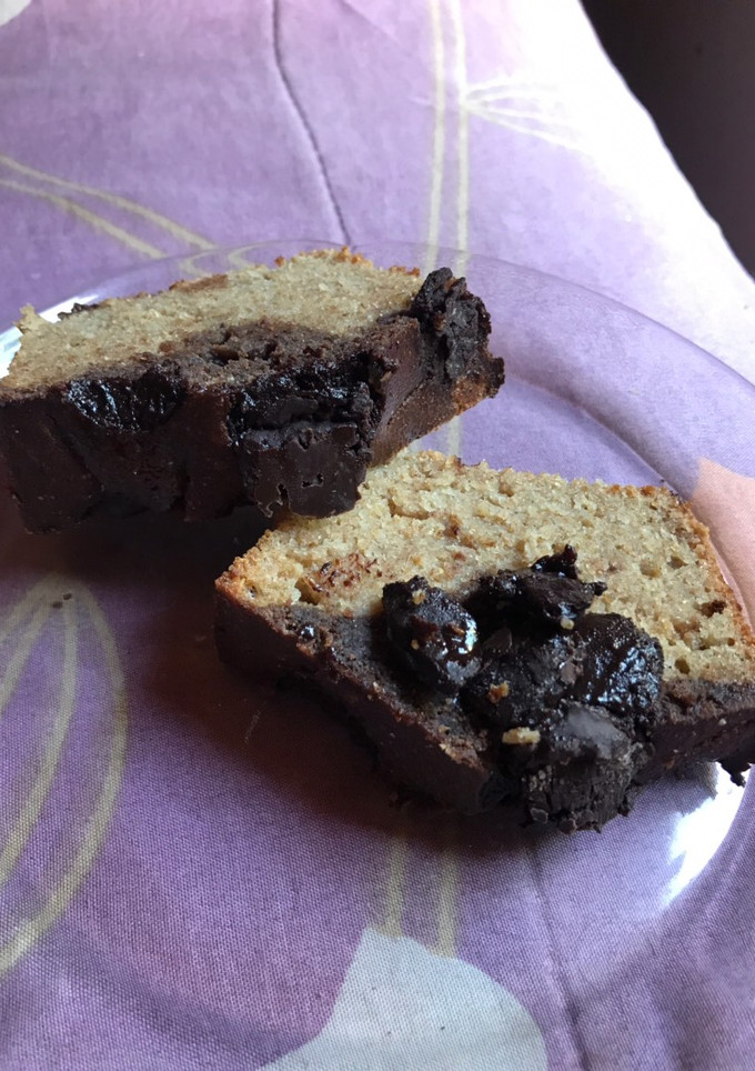Una foto de Budín integral marmolado