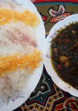 عکسی از دستور قورمه سبزی😋