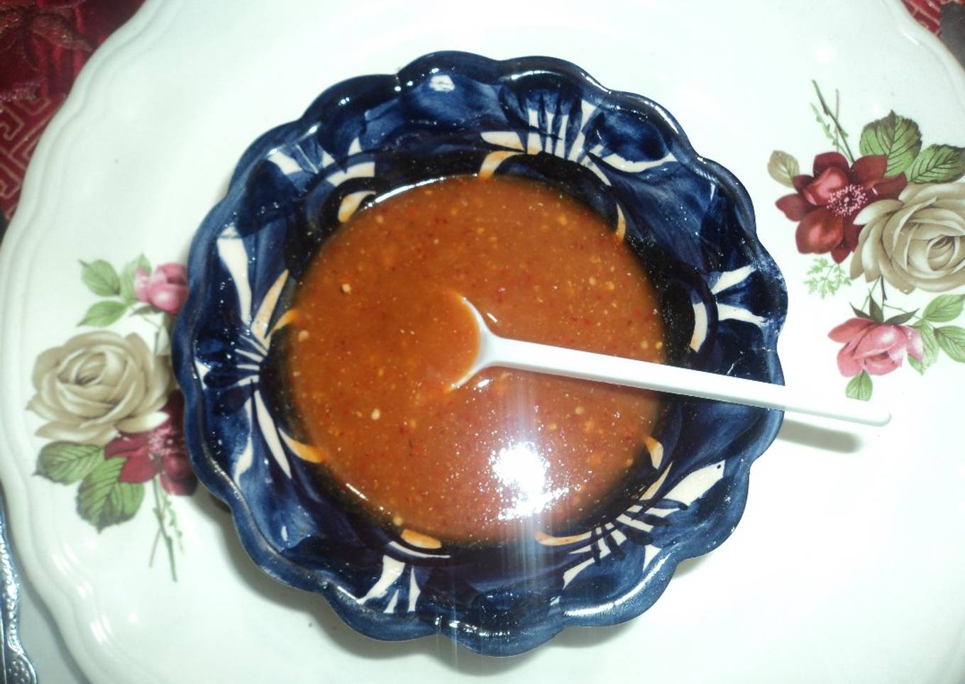 Salsa roja para tamales de fiesta las Correa