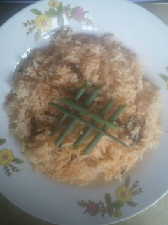 A picture of Spring Onion Rice.